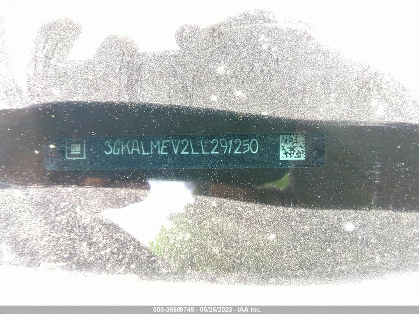 VIN 3GKALMEV2LL291250 2020 GMC TERRAIN SLE