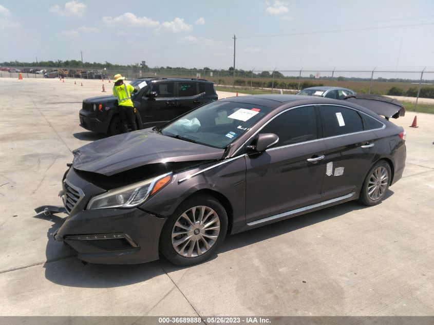 2015 HYUNDAI SONATA 2.4L LIMITED - 5NPE34AF1FH102619