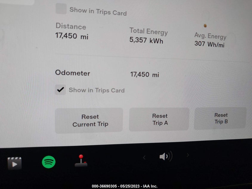 VIN 7SAYGDEF0NF381315 2022 TESLA MODEL Y PERFORMANCE