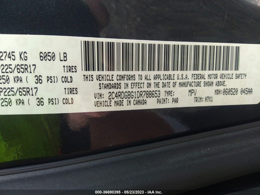 2013 DODGE GRAND CARAVAN SE - 2C4RDGBG1DR788653