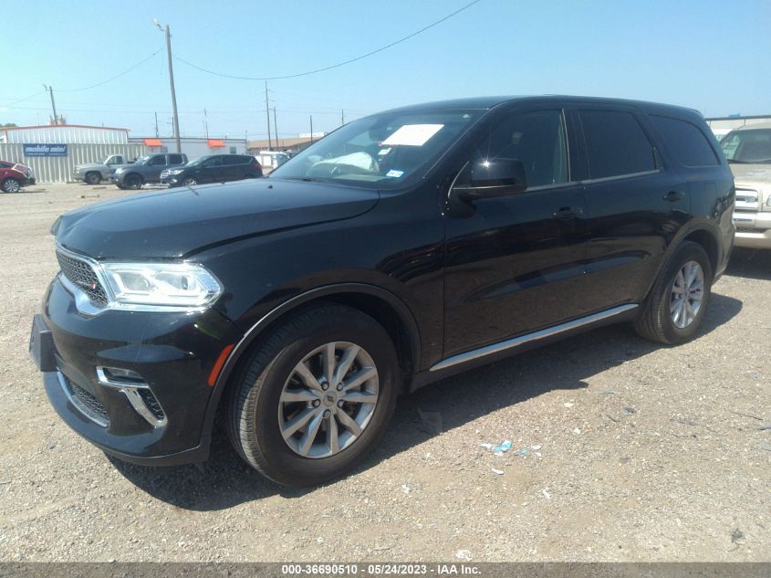 2021 DODGE DURANGO SXT - 1C4RDHAGXMC740407