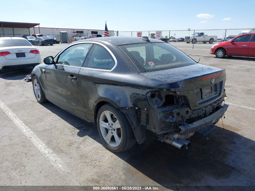 2013 BMW 1 SERIES 128I WBAUP7C52DVP25389