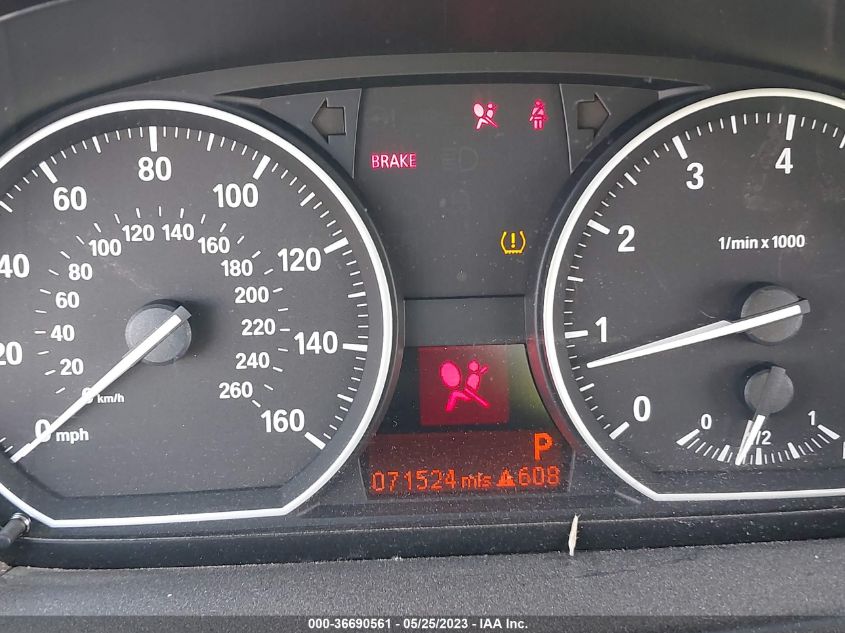 2013 BMW 1 SERIES 128I WBAUP7C52DVP25389