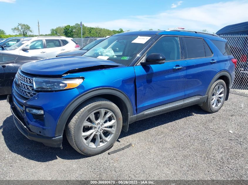 2022 FORD EXPLORER LIMITED - 1FMSK8FH6NGB16621