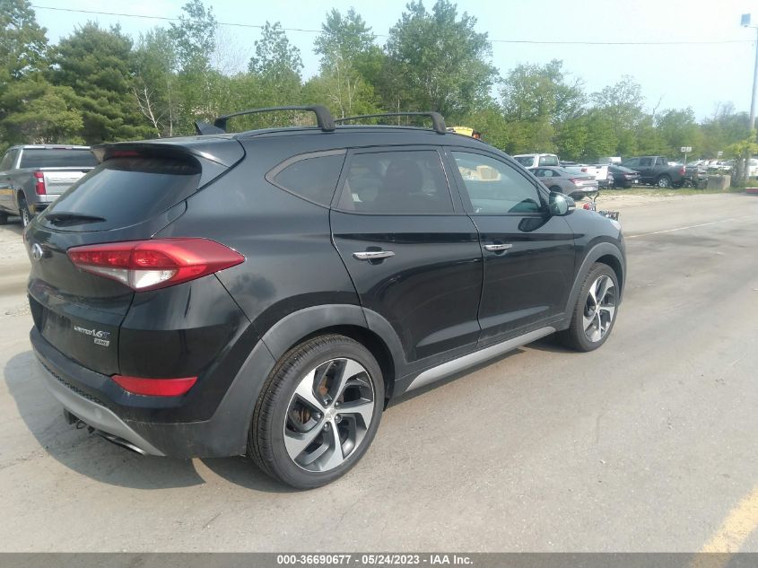 2017 HYUNDAI TUCSON LIMITED - KM8J3CA29HU343337