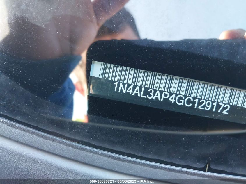 2016 NISSAN ALTIMA 2.5 S - 1N4AL3AP4GC129172
