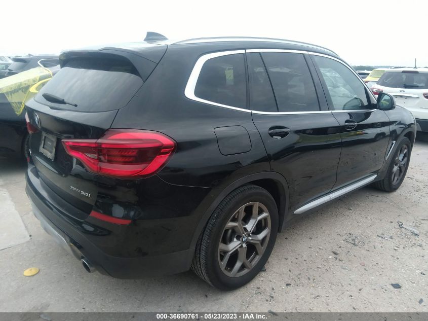 2021 BMW X3 XDRIVE30I - 5UXTY5C09M9F13247