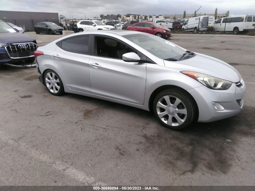 2013 HYUNDAI ELANTRA LIMITED PZEV - KMHDH4AE1DU002667