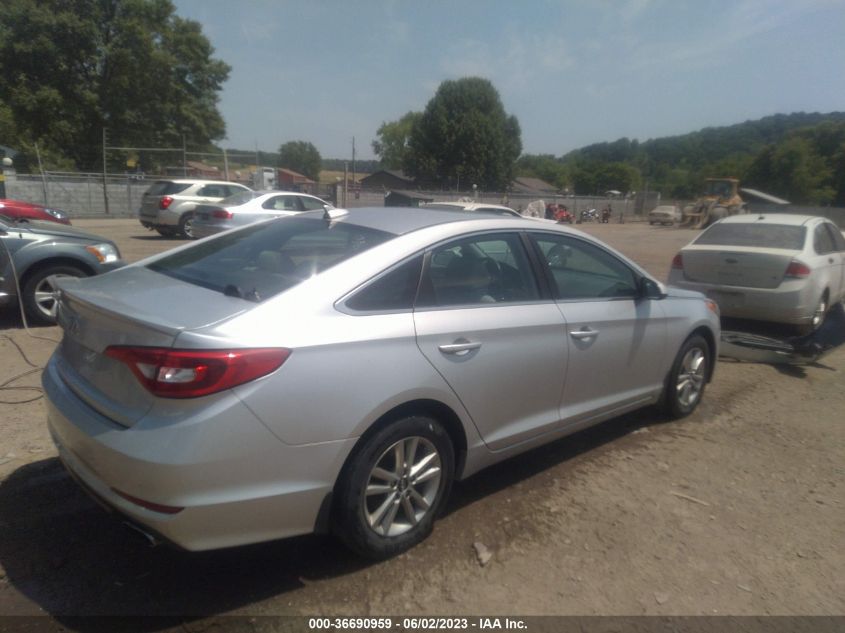 2015 HYUNDAI SONATA 2.4L SE - 5NPE24AF5FH226248