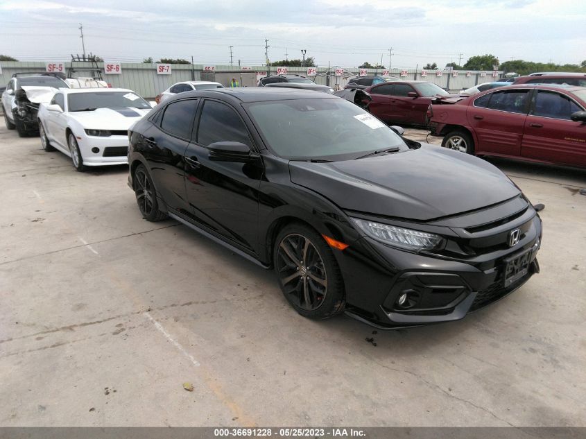 2021 HONDA CIVIC HATCHBACK SPORT TOURING - SHHFK7H98MU223828