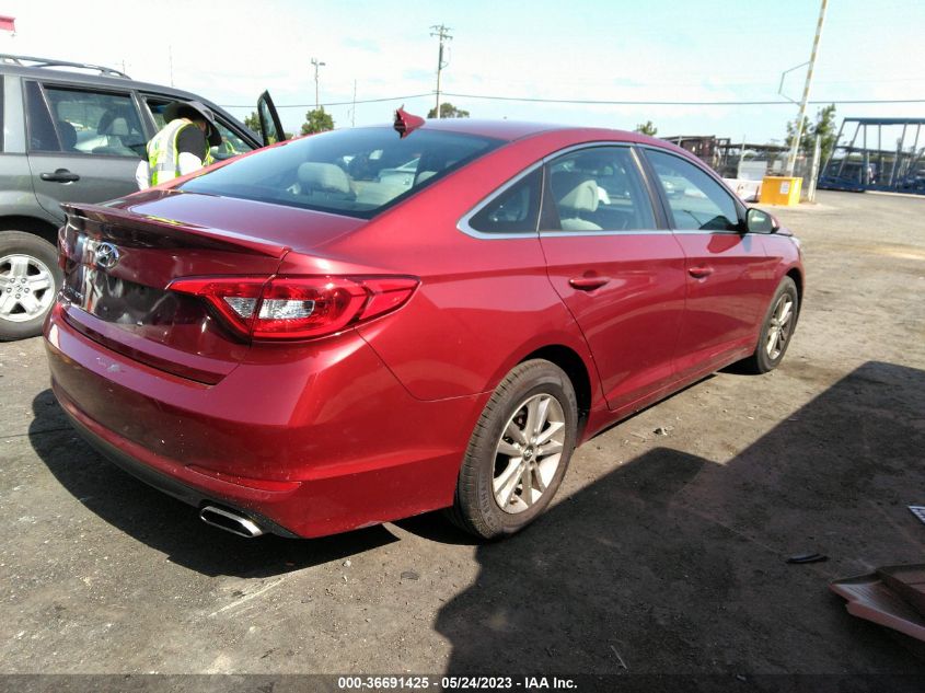 2016 HYUNDAI SONATA 2.4L SE - 5NPE24AF1GH357906