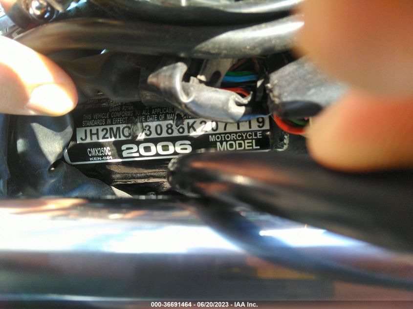2006 HONDA CMX250 C JH2MC13086K207119