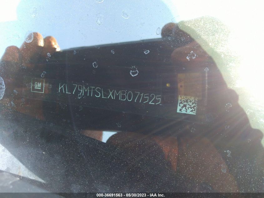 2021 CHEVROLET TRAILBLAZER RS - KL79MTSLXMB071525