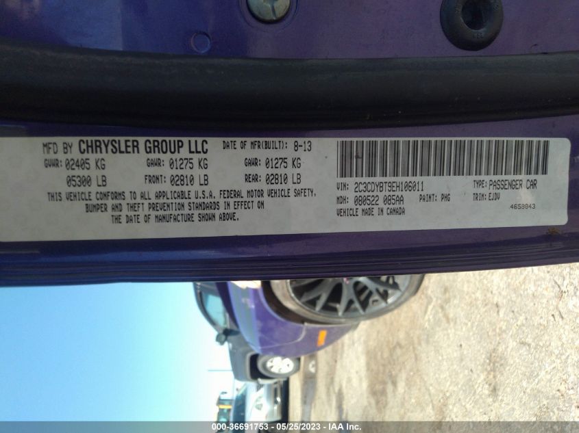 2014 DODGE CHALLENGER R/T CLASSIC - 2C3CDYBT9EH106011