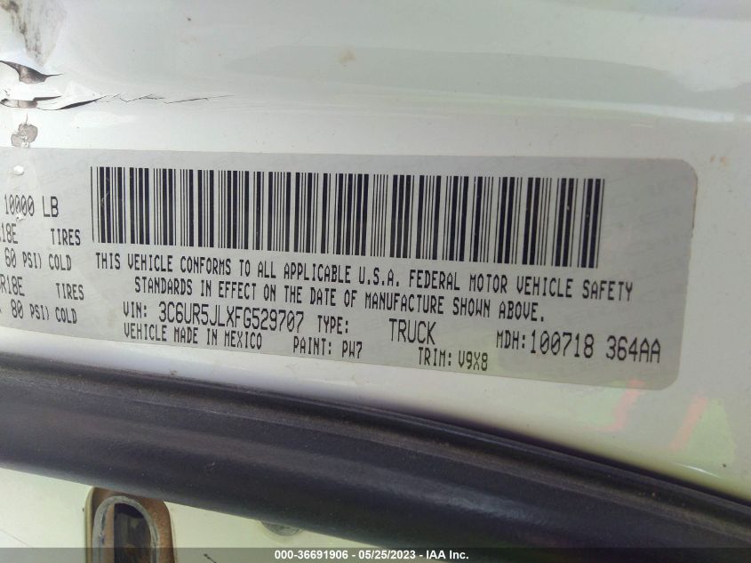 2015 RAM 2500 SLT - 3C6UR5JLXFG529707
