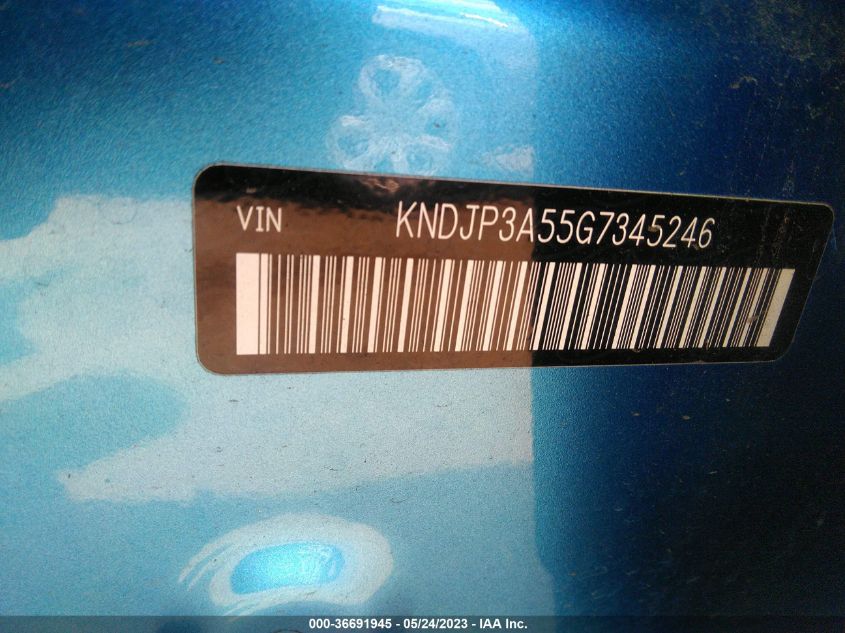 2016 KIA SOUL + - KNDJP3A55G7345246