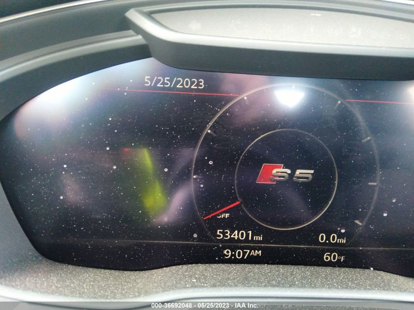 2019 AUDI S5 COUPE PREMIUM PLUS - WAUP4AF57KA088860