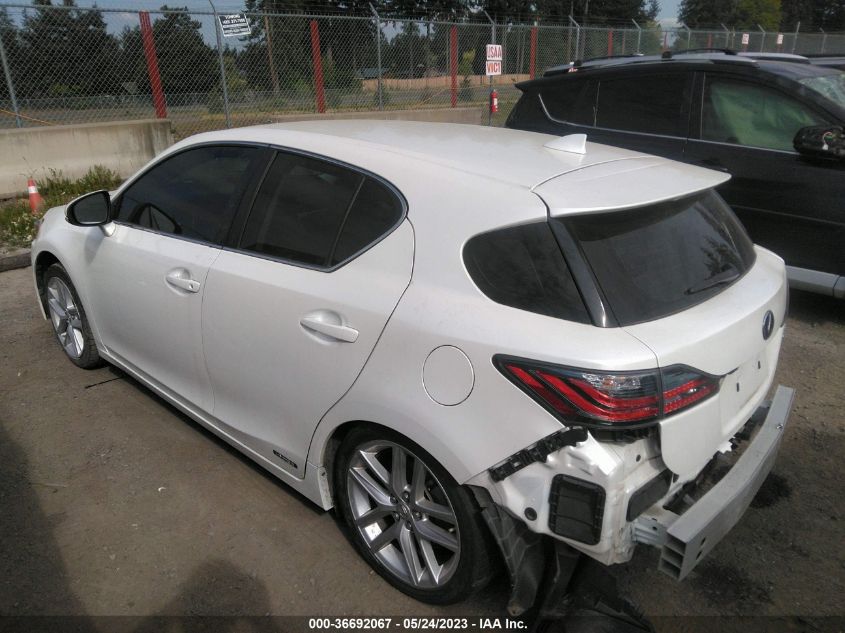 2016 LEXUS CT 200H HYBRID - JTHKD5BH3G2265490