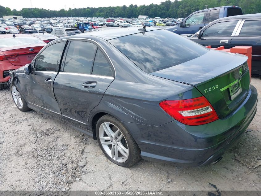 2013 MERCEDES-BENZ C-CLASS C 250 - WDDGF4HB2DA748488