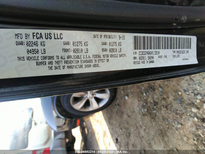 2016 DODGE CHALLENGER SXT - 2C3CDZAG0GH113510