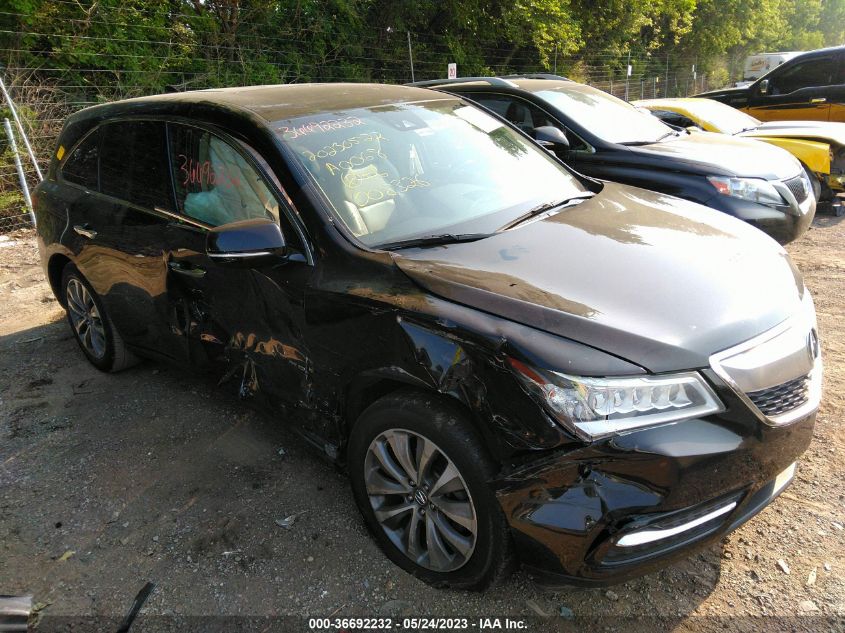 2016 ACURA MDX W/TECH/W/TECH - 5FRYD4H42GB008326