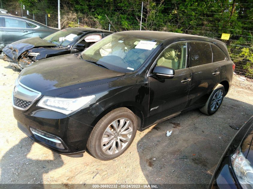 2016 ACURA MDX W/TECH/W/TECH - 5FRYD4H42GB008326