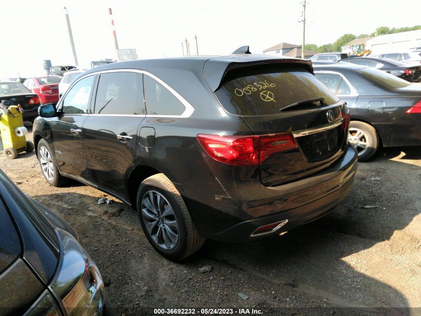 2016 ACURA MDX W/TECH/W/TECH - 5FRYD4H42GB008326