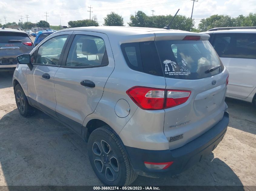 2018 FORD ECOSPORT S - MAJ6P1SL9JC225462