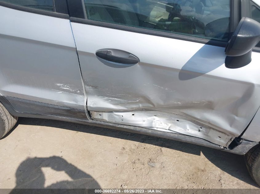 2018 FORD ECOSPORT S - MAJ6P1SL9JC225462