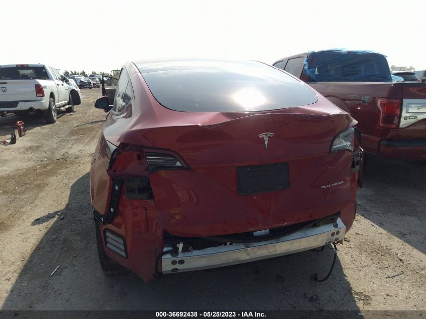 2020 TESLA MODEL Y LONG RANGE - 5YJYGDEE7LF025672