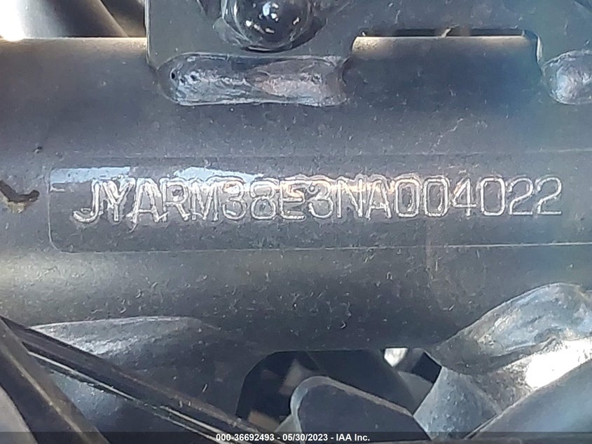 VIN JYARM38E3NA004022 2022 YAMAHA YZFR7