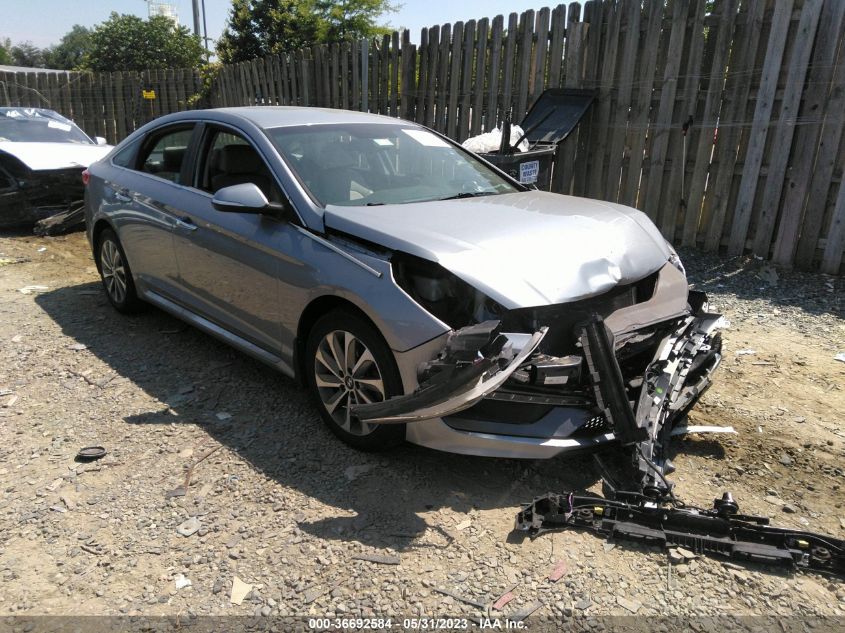 2016 HYUNDAI SONATA 2.4L SPORT - 5NPE34AF8GH300910