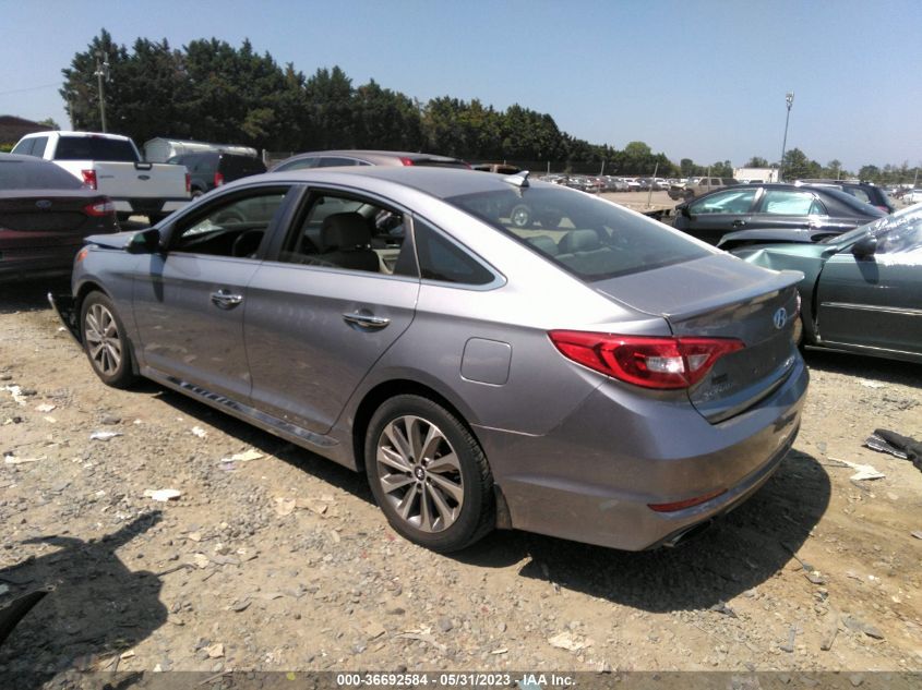 2016 HYUNDAI SONATA 2.4L SPORT - 5NPE34AF8GH300910