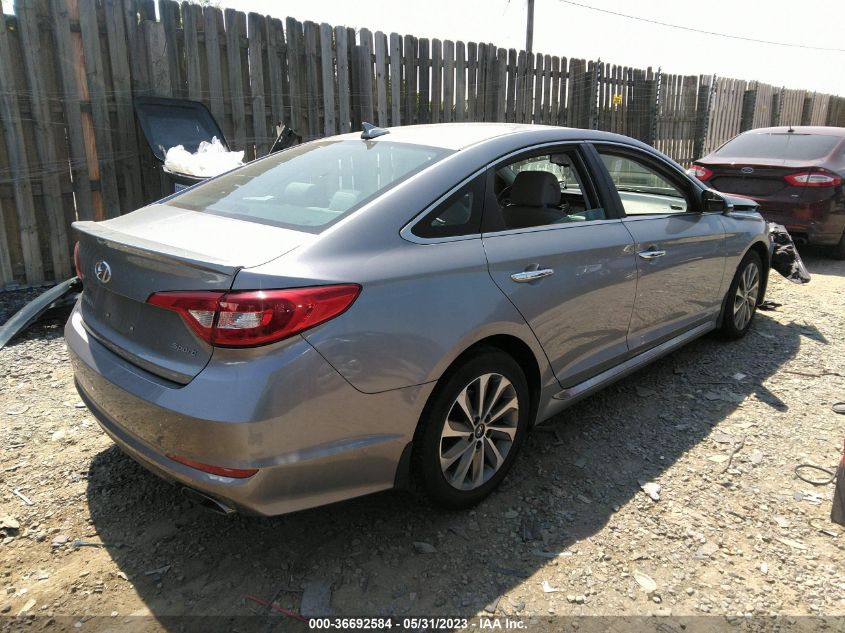 2016 HYUNDAI SONATA 2.4L SPORT - 5NPE34AF8GH300910