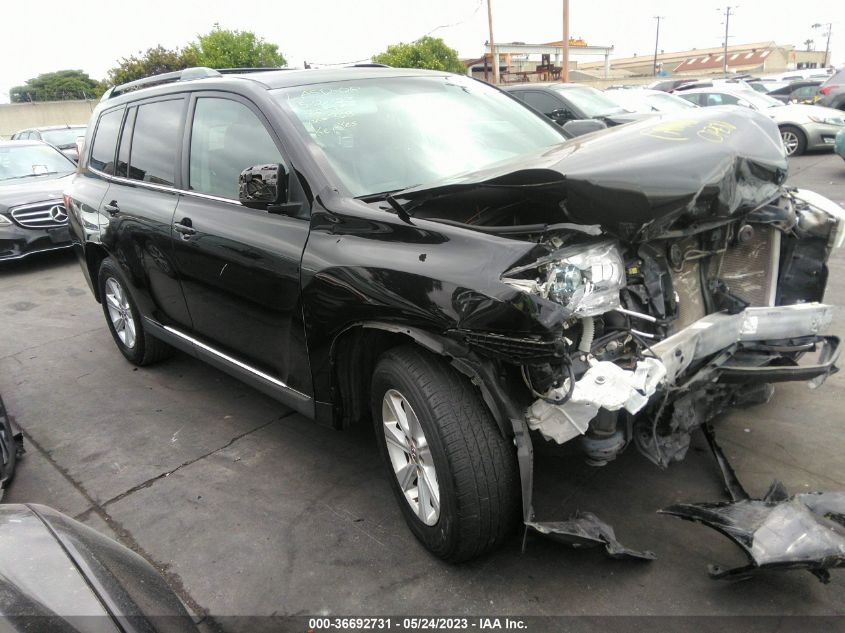 2013 TOYOTA HIGHLANDER - 5TDZK3EH5DS133681