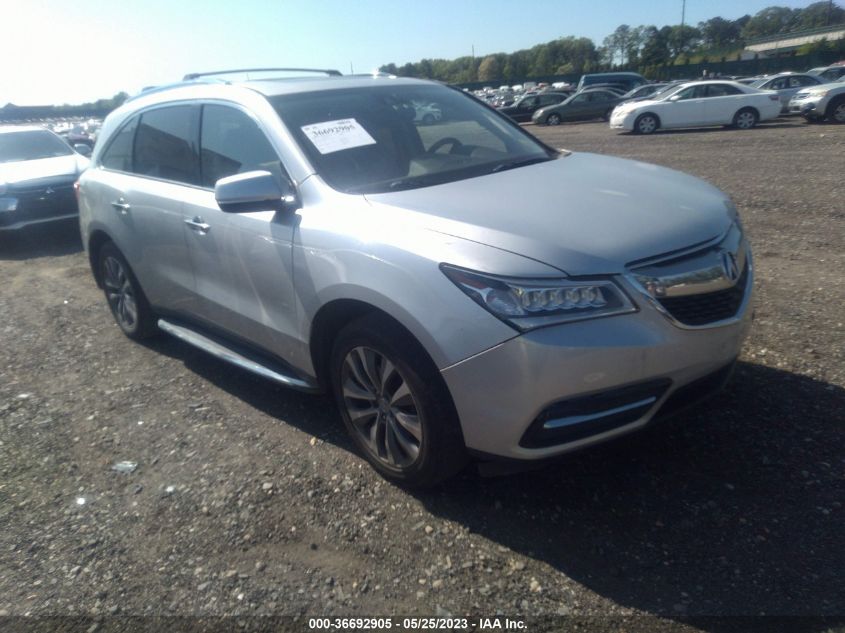 2014 ACURA MDX TECH PKG - 5FRYD4H43EB037069