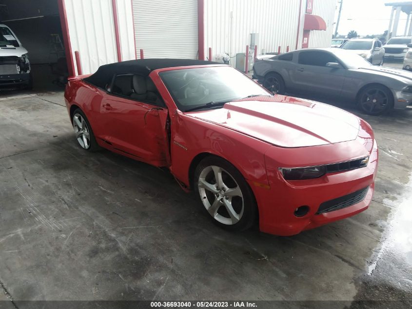 2015 CHEVROLET CAMARO LT - 2G1FF3D35F9190285