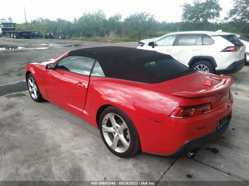2015 CHEVROLET CAMARO LT - 2G1FF3D35F9190285