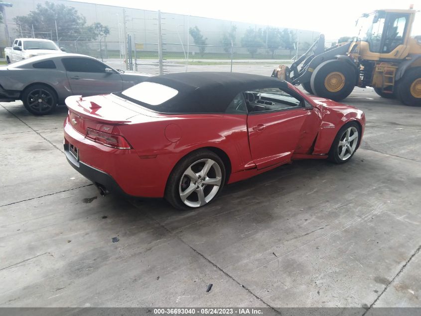 2015 CHEVROLET CAMARO LT - 2G1FF3D35F9190285