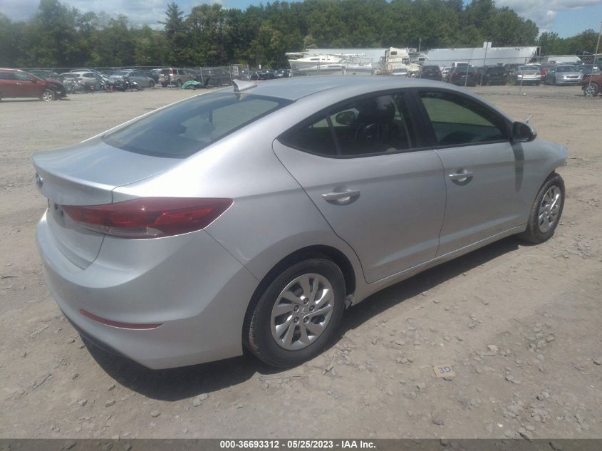 2017 HYUNDAI ELANTRA SE - KMHD74LF2HU433081