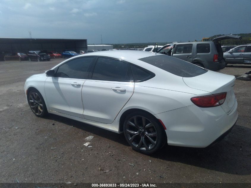 2015 CHRYSLER 200 S - 1C3CCCBB4FN672423