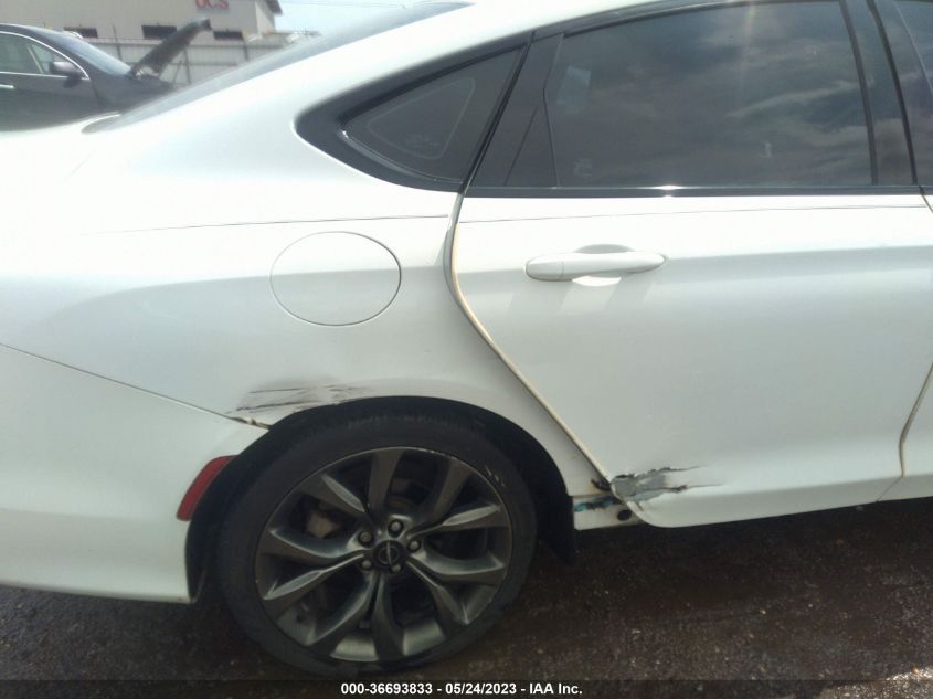 2015 CHRYSLER 200 S - 1C3CCCBB4FN672423