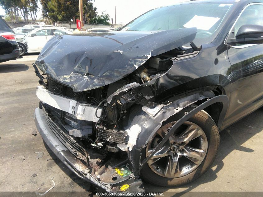 2016 TOYOTA HIGHLANDER LIMITED - 5TDYKRFH8GS182858