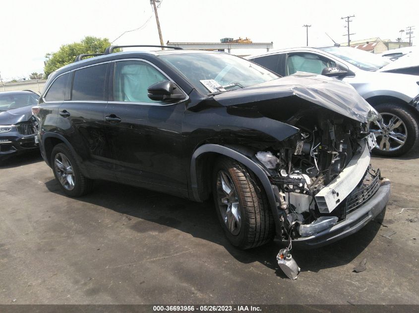 2016 TOYOTA HIGHLANDER LIMITED - 5TDYKRFH8GS182858