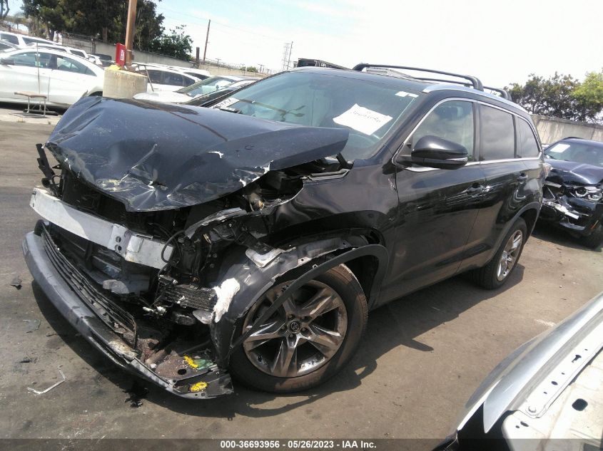 2016 TOYOTA HIGHLANDER LIMITED - 5TDYKRFH8GS182858