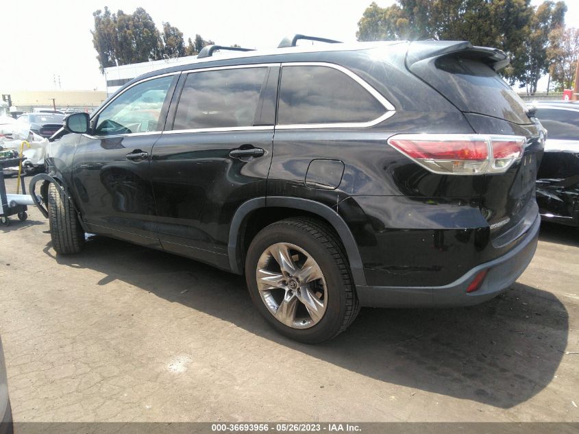 2016 TOYOTA HIGHLANDER LIMITED - 5TDYKRFH8GS182858