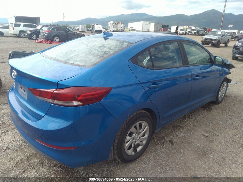 VIN KMHD74LF1HU417387 2017 HYUNDAI ELANTRA SE