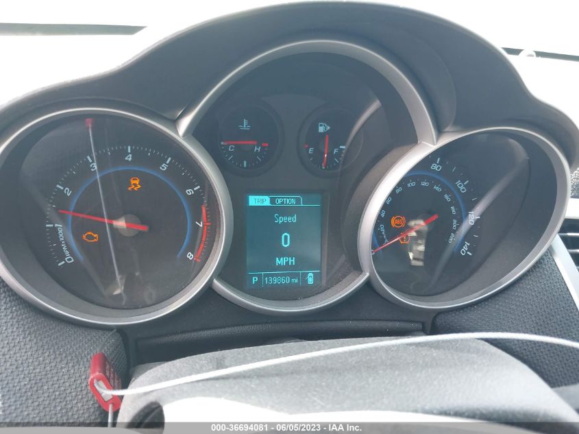 2013 CHEVROLET CRUZE LT - 1G1PK5SB4D7286249