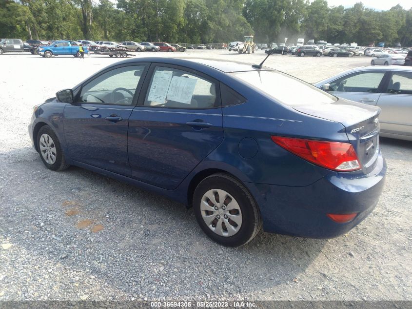 2016 HYUNDAI ACCENT SE - KMHCT4AE3GU043784