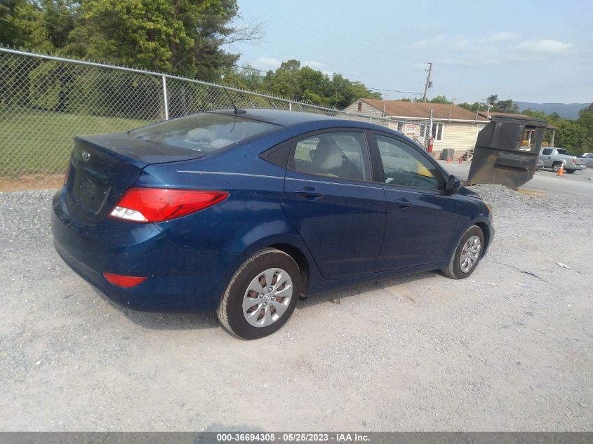 2016 HYUNDAI ACCENT SE - KMHCT4AE3GU043784